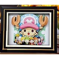 Amazon.co.jp: ワ.ン.ピ.ー.ス アニメ 手彫りの 3D立体壁掛け絵画 浮遊